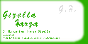 gizella harza business card